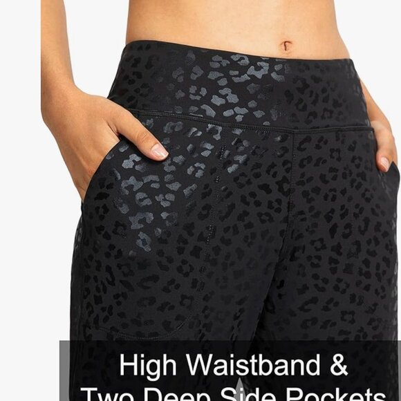 Soothfeel Joggers Zipper Pockets High Waisted Athletic Workout Yoga Pants Large - Picture 4 of 12